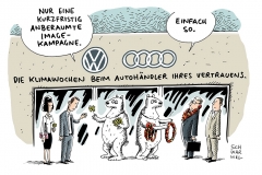 schwarwel-karikatur-vw-volkswagen-audi-imagekampagne-abgasaffäre