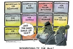 schwarwel-karikatur-integration-gez-bayern-fluechtlinge-tv-sachsen-seehofer