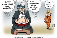 schwarwel-karikatur-bayern-seehofer-merkel