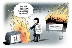 karikatur-schwarwel-strassenterror-terror-rechte-gewalt-demo-leipzig