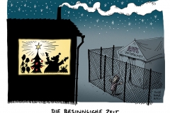 karikatur-schwarwel-asyl-unterkunft-familie-weihnachten
