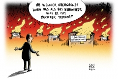 karikatur-schwarwel-rechter-terror-fluechtlinge-fluechtlingsheim-rechts-obergrenze