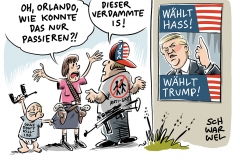 karikatur-schwarwel-orlando-trump-homophobie-waffen-terror