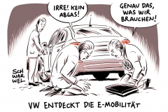 karikatur-schwarwel-vw-volkswagen-abgas-e-mobilität