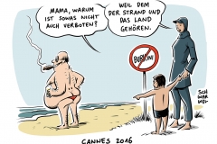 karikatur-schwarwel-burkini-verbot-strand-frankreich-cannes-terrorangst
