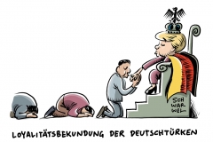 karikatur-schwarwel-loyalität-merkel-migration-deutschtuerken-politik-migration-deutschland