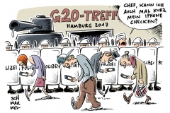 karikatur-schwarwel-g20-gipfel-hamburg-protest-camp-globalisierung-demo-protestwelle