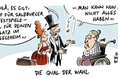 karikatur-schwarwel-salzburger-festspiele-geld-arm-armut-reich-pflege-pflegeheim-karawane-altersheim