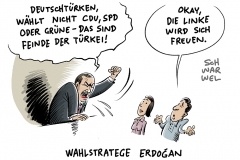 Deutschtürken bei Bundestagswahl: Erdogan fordert Boykott von CDU, SPD und Grünen