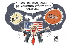 Weltraumerkundung: Trump will Amerikaner zu Mond und Mars schicken