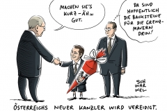 Neues Kabinett vereidigt: Sebastian Kurz Kanzler in Österreich