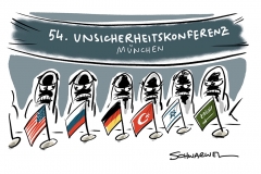 54. Münchner Sicherheitskonferenz: Politiker und Experten diskutieren fast gleiche Themen wie vergangenes Jahr
