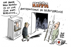 Attacke gegen Mann mit Kippa: Antisemitischer Schläger stellt sich der Polizei