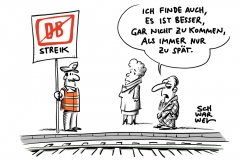 Bundesweite Bahnstreiks zum Wochenstart