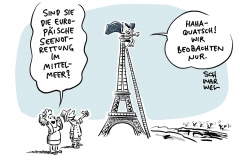EU-Innen- und Außenministertreffen in Paris: Kein Plan für Seenotrettung