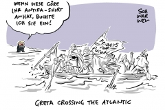 Protest gegen Klimawandel: Greta Thunberg segelt in die USA