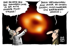 Forschenden gelingt erstes Bild Schwarzem Loch im Zentrum unserer Galaxie