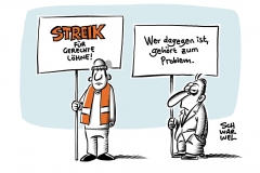 Montag Streik in ganz Deutschland: Für 10,5 Prozent, jedoch mind. 500 EUR, 200 EUR mehr für Azubis