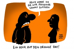 Orange Day am 25. November 2023: Alle vier Minuten erlebt eine Frau in Deutschland Gewalt durch ihren Partner oder Ex-Partner, jeden dritten Tag endet diese Gewalt tödlich
