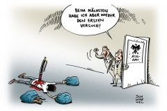 schwarwel-karikatur-asyl-asylsuchende-fluechtlinge-gefluechtete-politik-deutschland