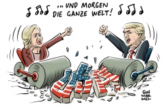 karikatur-schwarwel-us-usa-wahl-clinton-trump-praesidentschaftswahl