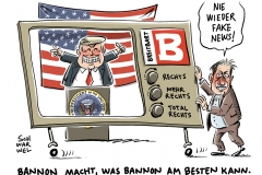 Nach Bannons Abgang im Weißen Haus: Trump lobt Bannon und wirbt für Breitbart