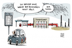 karikatur-schwarwel-benzinpreis-benzin-finanzamt-steuer-oeko