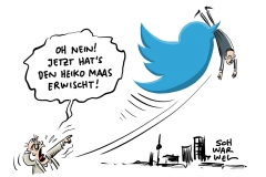 Twitter-Protest gegen NetzDG: Maas-Tweet über Thilo Sarrazin gelöscht