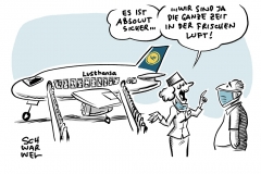 Untersuchung vor Abflug: Lufthansa will Reisenden Corona-Test anbieten