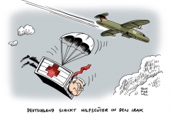 schwarwl-karikatur-irak-steinmeier-hilfsgueter-deutschland-krieg