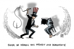 schwarwel-karikatur-folter-freiheit-demokratie-us-usa-amerika