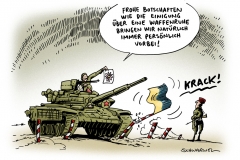 schwarwel-karikatur-waffenruhe-ukraine-gipfel