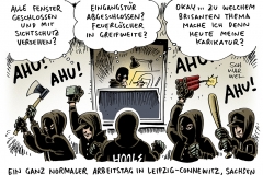 karikatur-schwarwel-leipzig-connewitz-hools-hooligans-ahu-ueberfall-1101-11012016