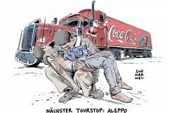 karikatur-schwarwel-aleppo-syrien-krieg-coca-cola-weihnachten