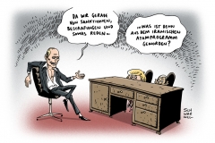 schwarwel-karikatur-putin-merkel-obama-sanktionen-russland-iran-atom