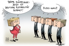 schwarwel-karikatur-merkel-fluechtlinge-fluechtlingsfrage-fluechtlingspolitik-bundesregierung