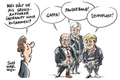 GroKo-Vertrag steht: Parteiführer von SPD, CDU und CSU schwer angeschlagen