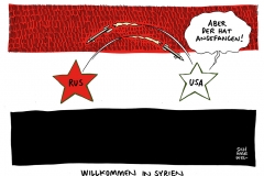 schwarwel-karikatur-syrien-fluechtlinge-fluechtlingspolitik-russland-terrormiliz-kampf