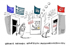 karikatur-schwarwel-abschiebung-flüchtlinge-flüchtlingspolitik