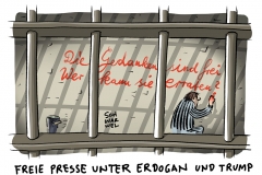 karikatur-schwarwel-presse-freiheit-erdogan-tuerkei-trump-us-usa-amerika