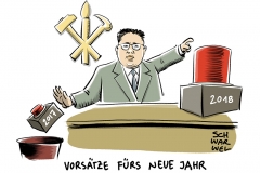 Neujahrsansprache von Kim Jong Un „Der Atomknopf ist immer auf meinem Tisch“