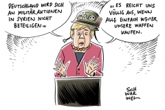 Möglicher Militärschlag der USA: Merkel lehnt deutschen Syrien-Einsatz ab