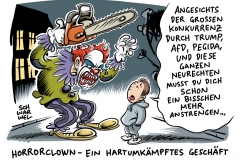 karikatur-schwarwel-horrorclowns-trump-afd-neurechte