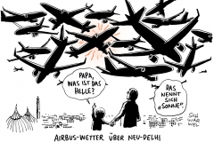 schwarwel-karikatur-airbus-flugzeug-neudehli-indien