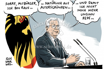 karikatur-schwarwel-gauck-bundespräsident-amtszeit
