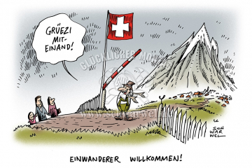 schwarwel-karikatur-einwand-schweiz-willkommenskultur