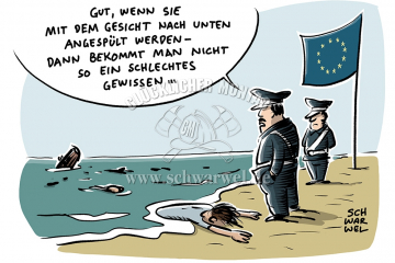 karikatur-schwarwel-fluechtlinge-gefluechtete-mittelmeer-tot-tod-eu-europaeische-union