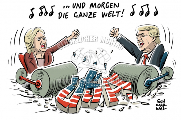 karikatur-schwarwel-us-usa-wahl-clinton-trump-praesidentschaftswahl