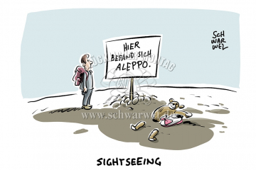 karikatur-schwarwel-aleppo-syrien-krieg-zivilisten