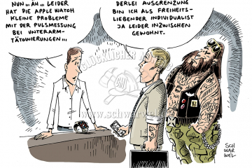 schwarwel-karikatur-apple-watch-taetowierung
